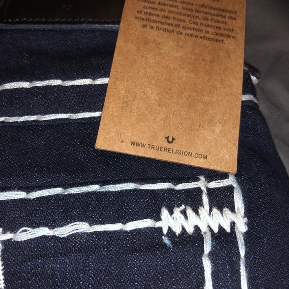 COPY - NWT TRUE RELIGION BRAND SUPER BIG T RARE wide low - Picture 11 of 11